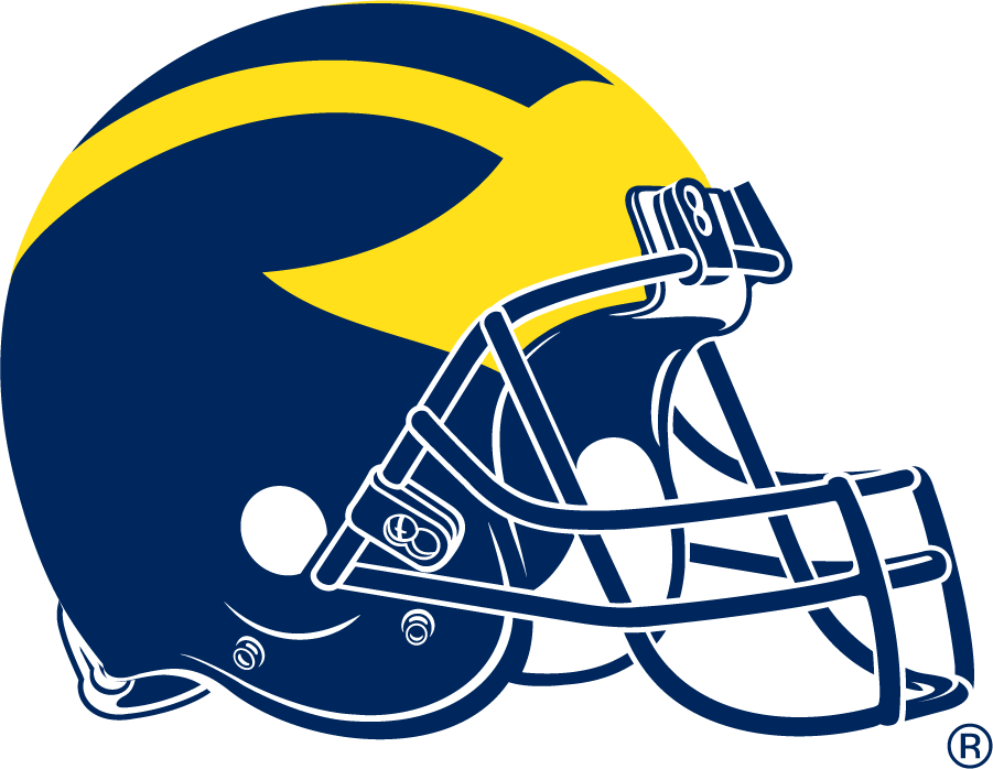 Michigan Wolverines 1975-1993 Helmet Logo diy iron on heat transfer